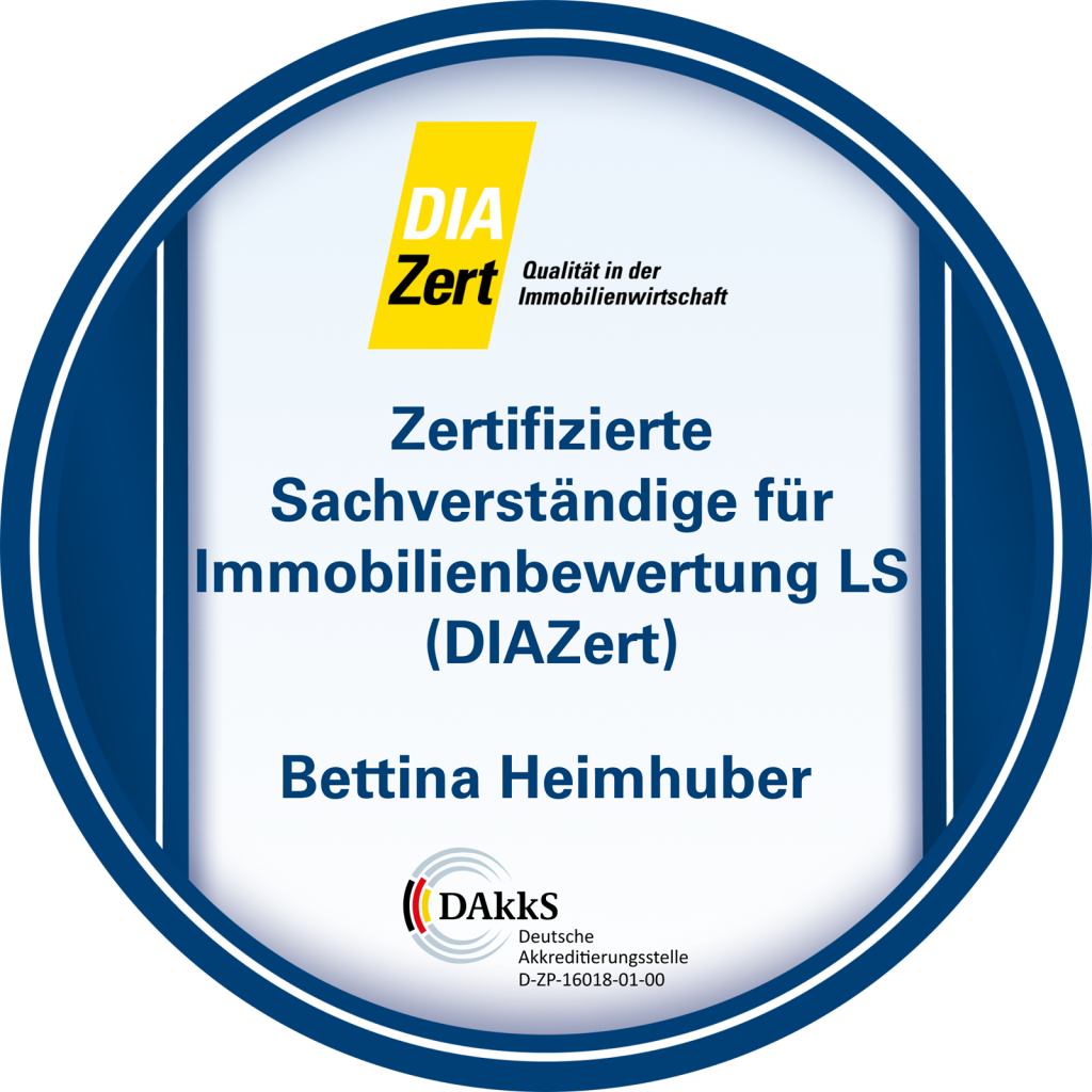 Bettina Heimhuber – DIAZert-zertifizierte Sachverständige für Immobilienbewertung LS
