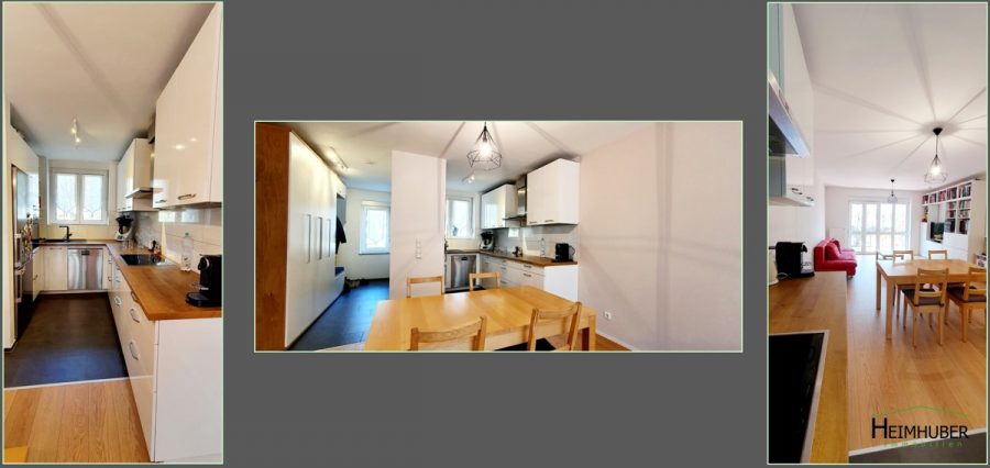 Neuwertige & familiengerechte 3-Zimmer Terrassenwohnung in ruhiger & zentraler Lage - Küche