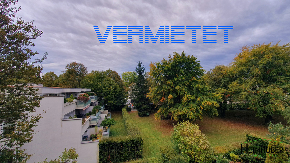 Wohnanlage mit Grünflächen und dem Hinweis „Vermietet“ – Objekt HIM-23-267