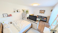 Wohn-Schlafzimmer - Top renovierte 1,5-Zimmer Wohnung in Karlsfeld mit Balkon