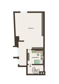 Plan Galerie nach Umbau