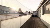 Süd-Balkon - Moderne & edle Dachgeschosswohnung mit großem SÜD-Balkon (19m²) – 5 Gehminuten vom Feldmochinger See