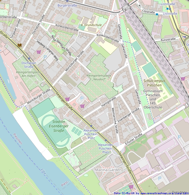 Lageplan Hartigstraße