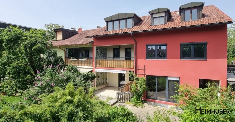 Zweifamilienhaus + großem Süd-Garten mit Baumhaus + Nord-Garten, 80937 München / Am Hart, Zweifamilienhaus